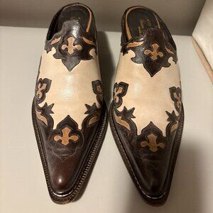 Donald J Pliner Western Couture MULES SIZE 8